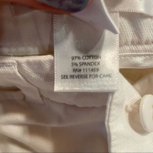 WHBM size 0 Bermuda short stretch cotton white - Picture 10 of 11